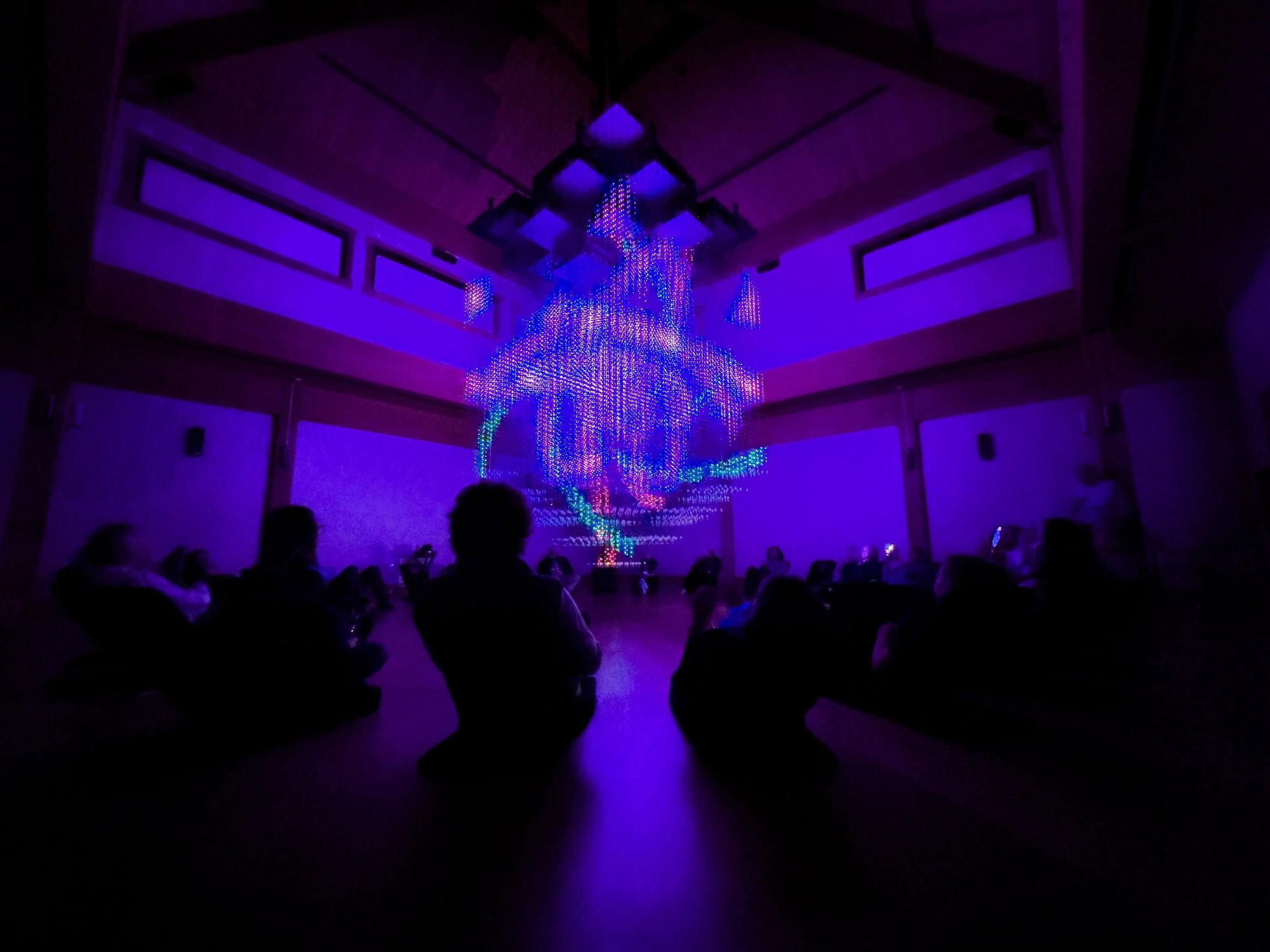 Sound and light immersion therapy room at Usona Institute